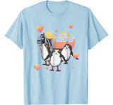 Star Wars Porg Hearts Group Shot Valentine Graphic T-Shirt