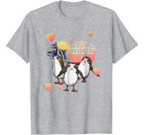 Star Wars Porg Hearts Group Shot Valentine Graphic T-Shirt