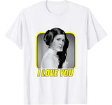 Star Wars Princess Leia I Love You Valentine’s Day T-Shirt