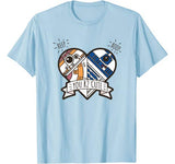 Star Wars R2-D2 BB-8 Droid Heart Valentine’s Day T-Shirt
