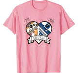 Star Wars R2-D2 BB-8 Droid Heart Valentine’s Day T-Shirt