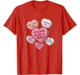 Star Wars Valentine’s Day Candy Hearts T-Shirt