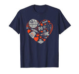 Star Wars Valentine’s Day Heart Galaxy T-Shirt