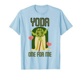 Star Wars Yoda One For Me Cute Valentine’s Graphic T-Shirt