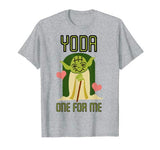 Star Wars Yoda One For Me Cute Valentine’s Graphic T-Shirt