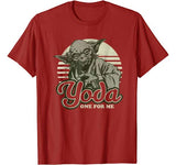 Star Wars Yoda One For Me Retro Graphic T-Shirt