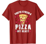 Stolen Pizza My Heart Funny Valentines Day Shirt Food Gift