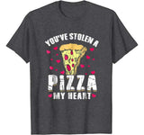 Stolen Pizza My Heart Funny Valentines Day Shirt Food Gift