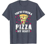 Stolen Pizza My Heart Funny Valentines Day Shirt Food Gift