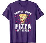 Stolen Pizza My Heart Funny Valentines Day Shirt Food Gift