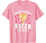 Stolen Pizza My Heart Funny Valentines Day Shirt Food Gift