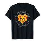 Stolen Pizza My Heart Funny Valentines Day T Shirt Food Gift
