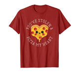 Stolen Pizza My Heart Funny Valentines Day T Shirt Food Gift