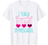 Sweet Valentines Day Cute Funny Gift for Preschool Teacher T-Shirt