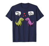 T-Rex Dinosaur Couple Hug Me Valentines Day Funny T-Shirt