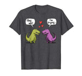 T-Rex Dinosaur Couple Hug Me Valentines Day Funny T-Shirt