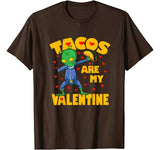 Tacos Are My Valentine Dabbing Alien Valentines Day Gift Kid T-Shirt