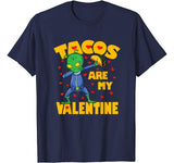 Tacos Are My Valentine Dabbing Alien Valentines Day Gift Kid T-Shirt