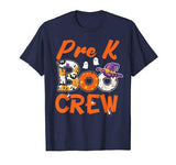 Teacher Kids Halloween Pre K Boo Crew T Shirt T-Shirt