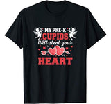 Teacher Pre-K Cupids Valentines Day T Shirt Great Gift Idea