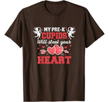 Teacher Pre-K Cupids Valentines Day T Shirt Great Gift Idea