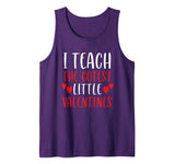 Teacher Valentines Day Shirt Gift I Teach Cutest Valentines Tank Top