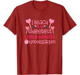 Teacher Valentines Day T Shirt Kindergarten Teacher Gift