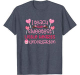 Teacher Valentines Day T Shirt Kindergarten Teacher Gift