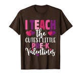 Teacher Valentines Day T Shirt Pre-K I Teach the Cutest