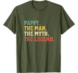 The Man The Myth The Legend Pappy Gift Fathers Day Christmas T-Shirt