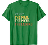 The Man The Myth The Legend Pappy Gift Fathers Day Christmas T-Shirt