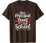 This Principal Loves Her School Cute Valentines Day Gift T-Shirt