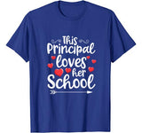 This Principal Loves Her School Cute Valentines Day Gift T-Shirt