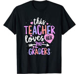 This Teacher Loves Her 2nd Graders T-Shirt Valentines Day T-Shirt