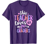 This Teacher Loves Her 2nd Graders T-Shirt Valentines Day T-Shirt
