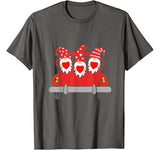 Three Gnome Holding A Heart On A Truck Valentines Day Gift T-Shirt