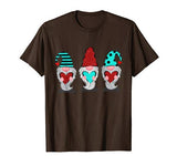 Three Gnomes Holding hearts Valentines Cute T-Shirt