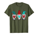 Three Gnomes Holding hearts Valentines Cute T-Shirt