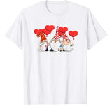 Three Gnomes Valentine’s Day Love Heart Balloons Couple Gift T-Shirt