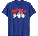 Three Gnomes Valentine’s Day Love Heart Balloons Couple Gift T-Shirt