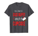 Toddler Boy Valentines Day Shirt Just A Stud Muffin Cupcake T-Shirt
