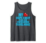 Travel Nurse Valentines LPN RN Nurse In Home Care Loved One Tank Top