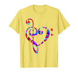 Treble Clef T-Shirt – Valentines Day Bass Clef Heart Love