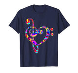 Treble Clef T-Shirt – Valentines Day Bass Clef Heart Love