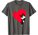 Tuxedo Cat Valentine Heart for Kitten and Animal Lovers T-Shirt