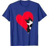 Tuxedo Cat Valentine Heart for Kitten and Animal Lovers T-Shirt