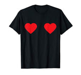 Two Hearts Gift Funny Valentine’s Day Boob Heart T-Shirt