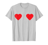 Two Hearts Gift Funny Valentine’s Day Boob Heart T-Shirt