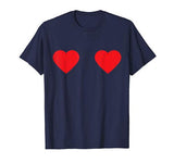 Two Hearts Gift Funny Valentine’s Day Boob Heart T-Shirt