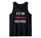 V Is For Valentine Volleyball Funny Valentine’s Tank Top